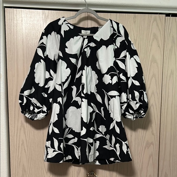 kate spade Dresses & Skirts - Kate Spade Black and White Puff Sleeve Dress
